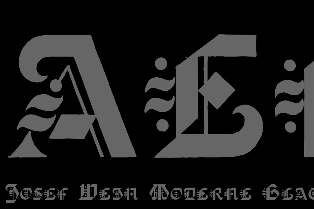 Josef Wein Moderne Blackletter Font Poster #1