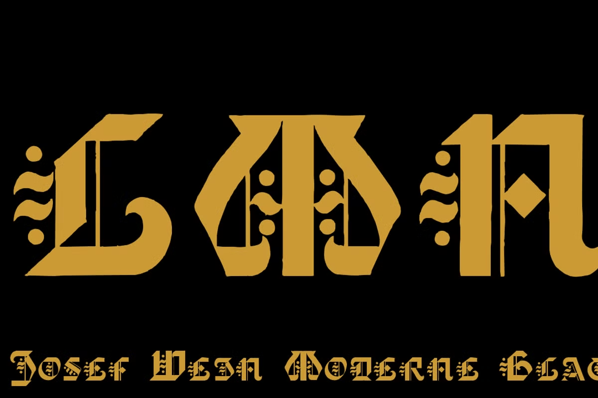 Josef Wein Moderne Blackletter Font Poster #1