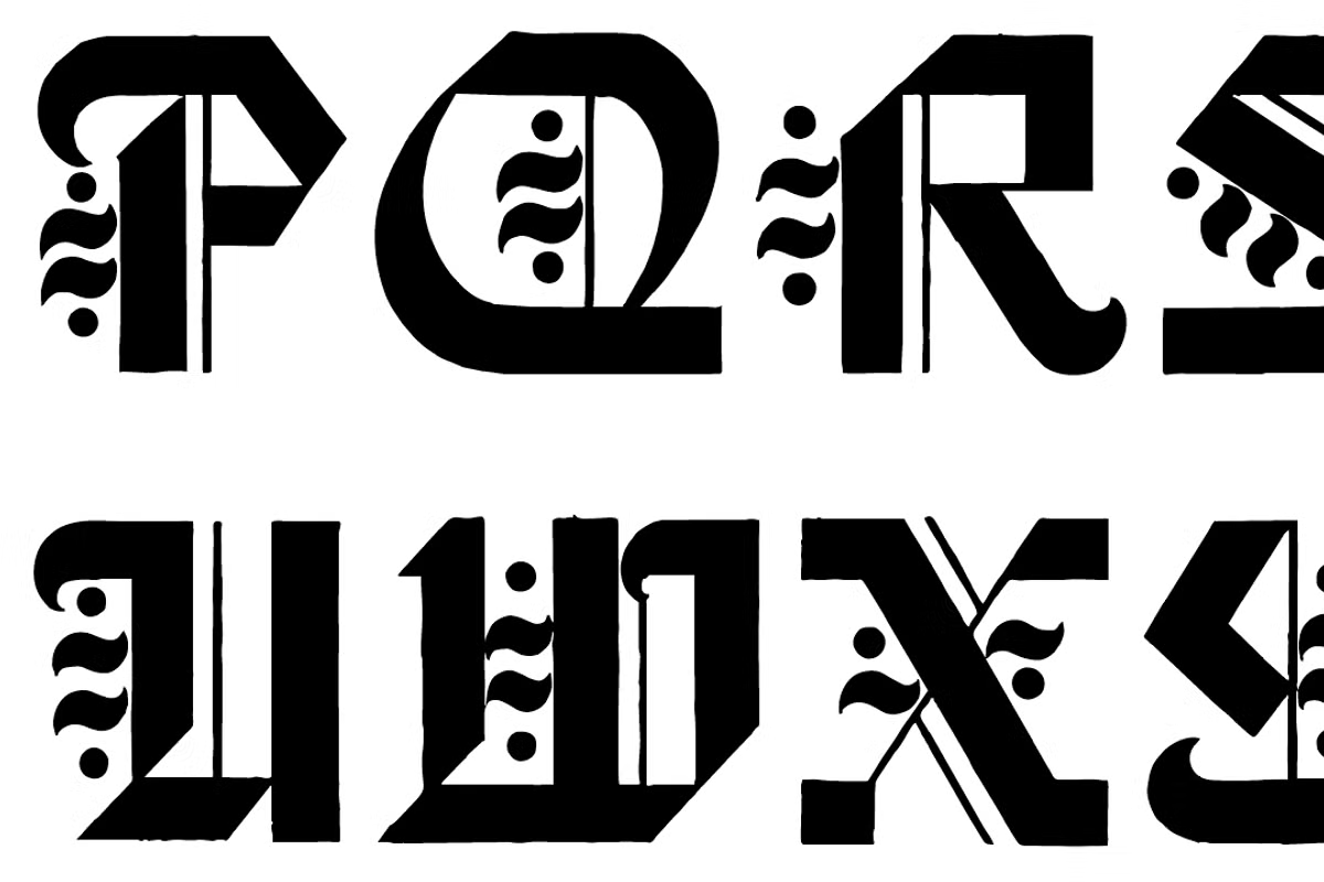 Josef Wein Moderne Blackletter Font Poster #1