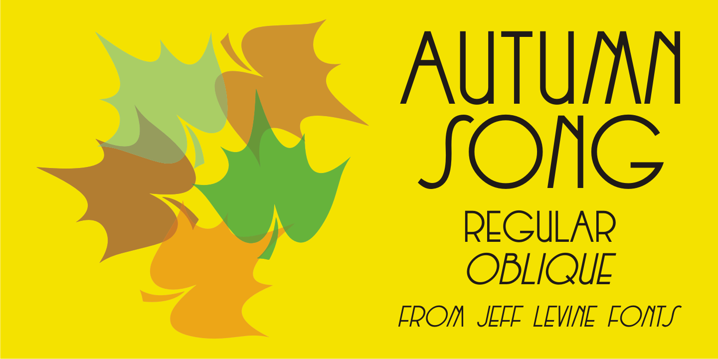 Autumn Song Font Family Poster