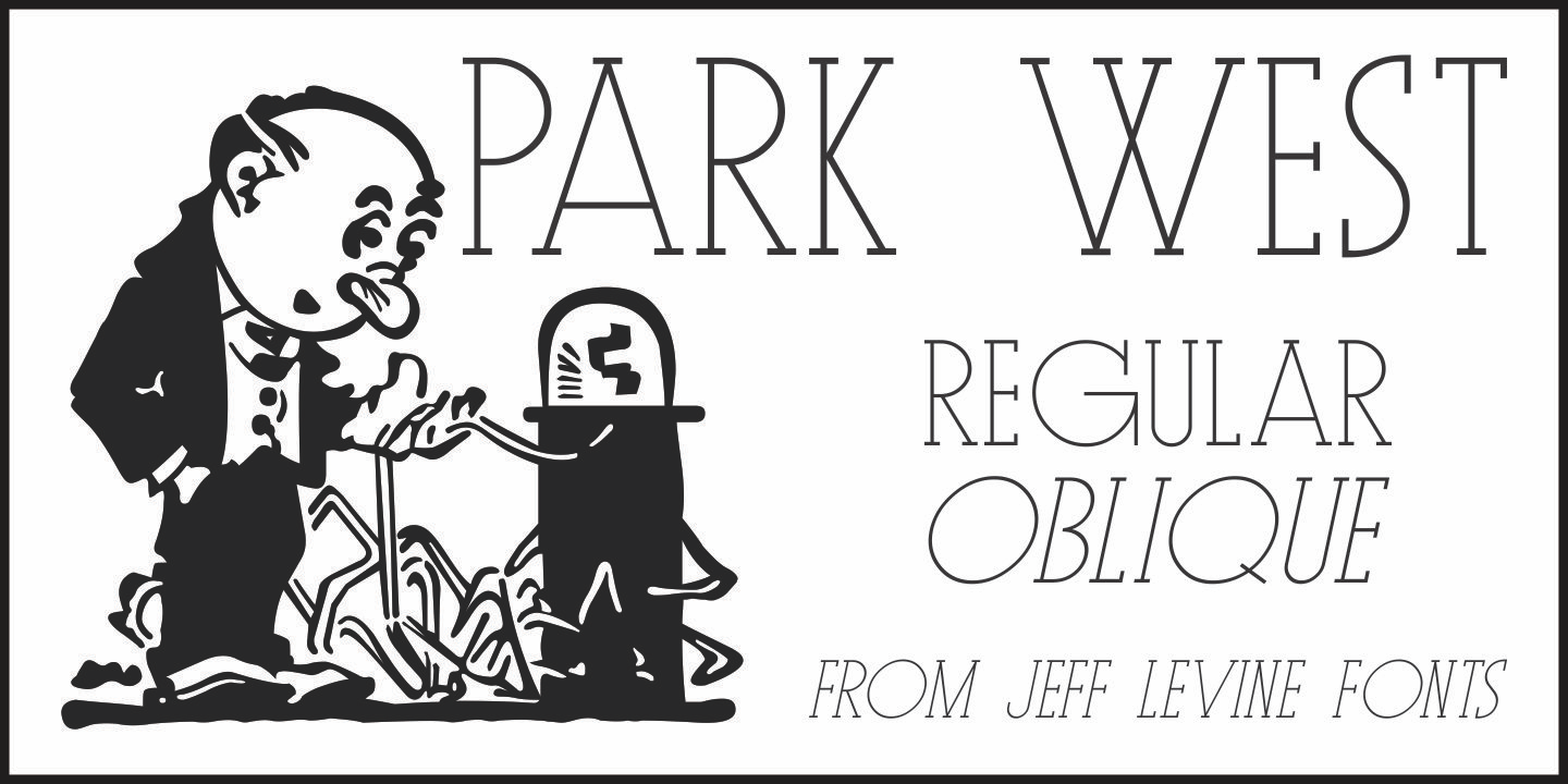 Park West Font Family Poster