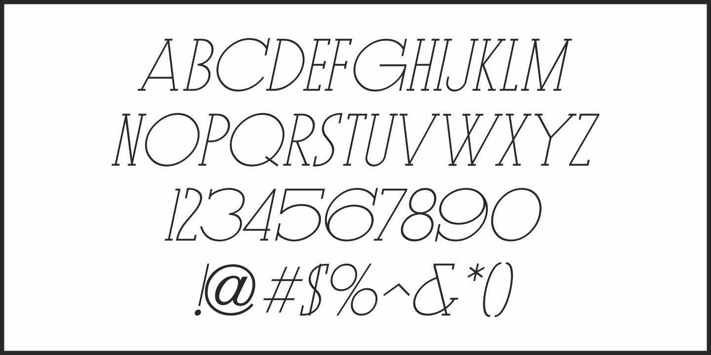 Park West Font Poster #1