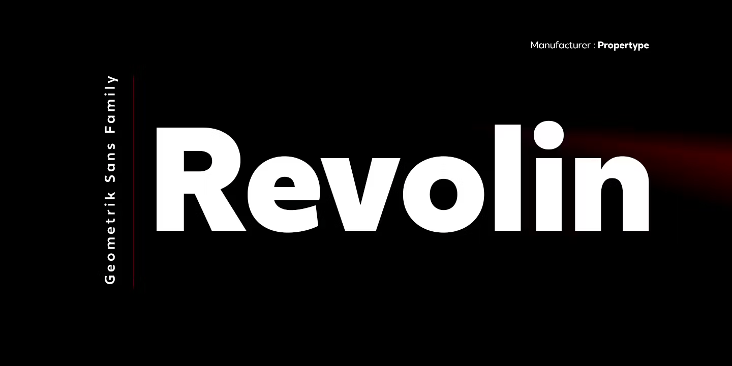 Revolin Font Poster #1