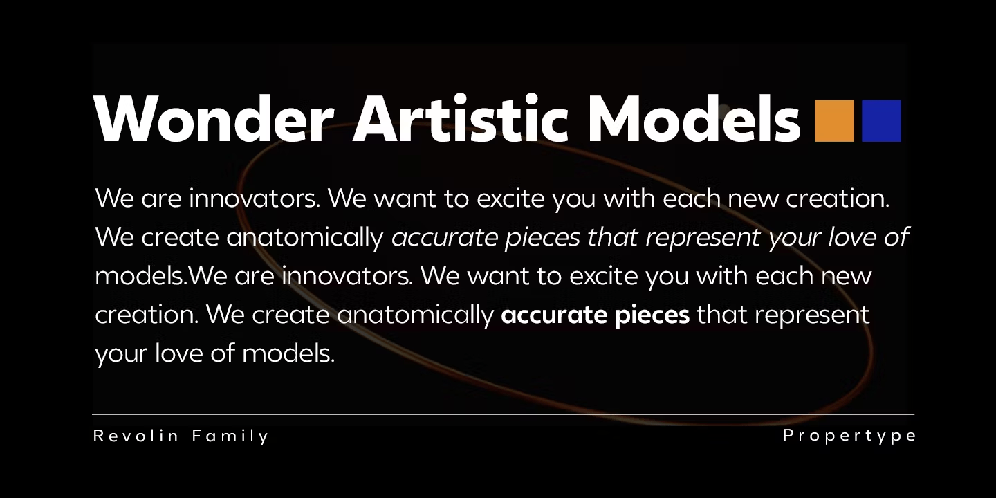 Revolin Font Poster #11