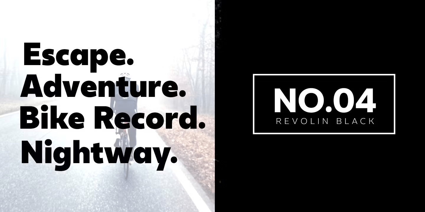 Revolin Font Poster #9