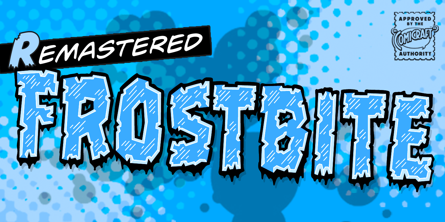 Frostbite Font Poster #1