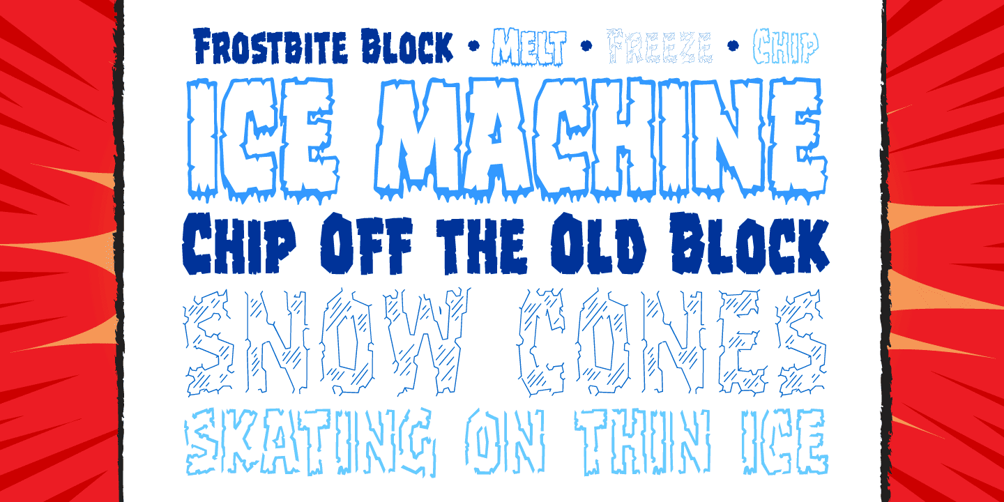 Frostbite Font Poster #1
