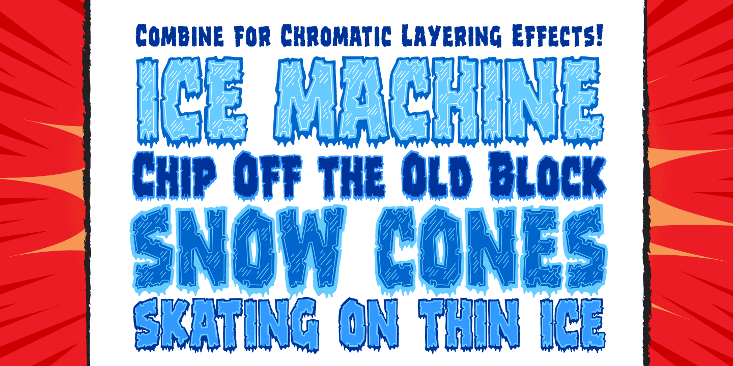 Frostbite Font Poster #1