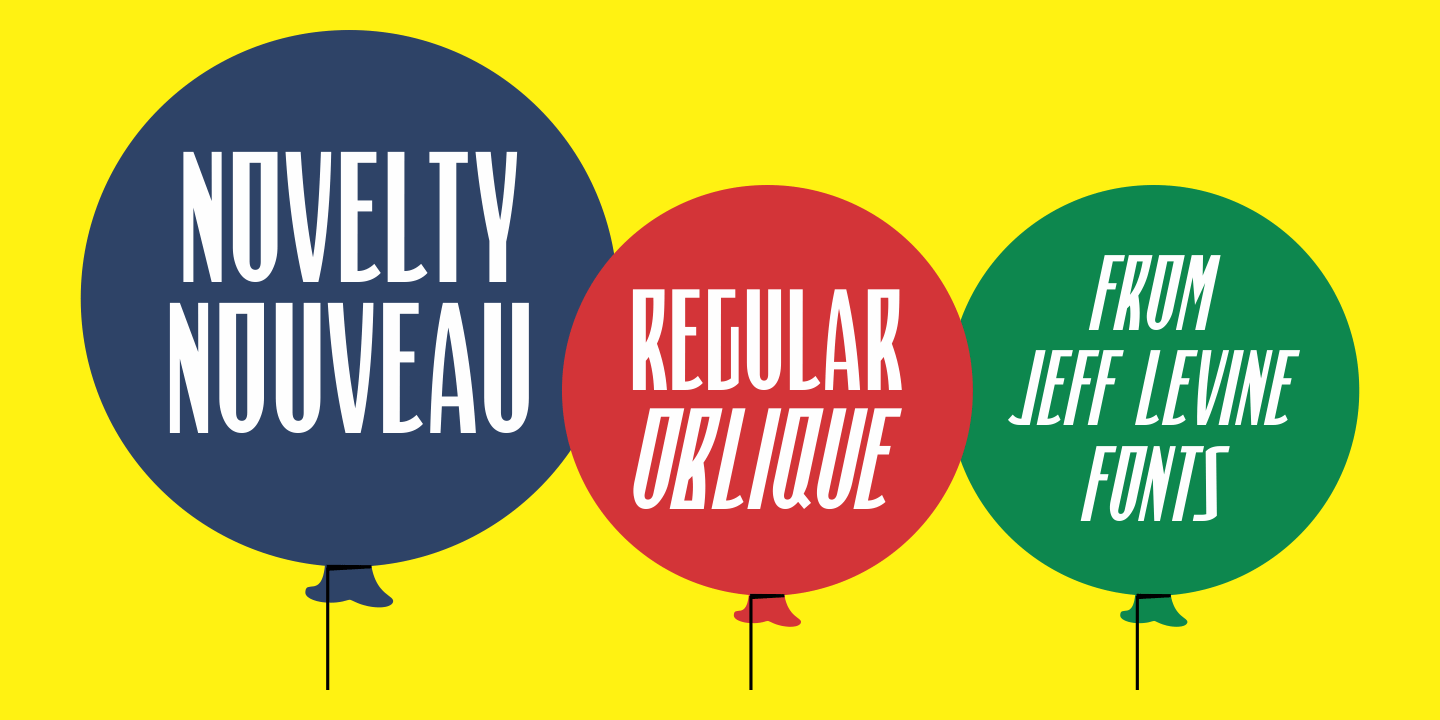 Novelty Nouveau Font Poster #1