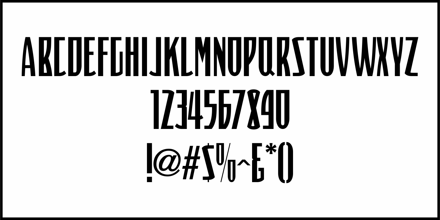 Novelty Nouveau Font Poster #1
