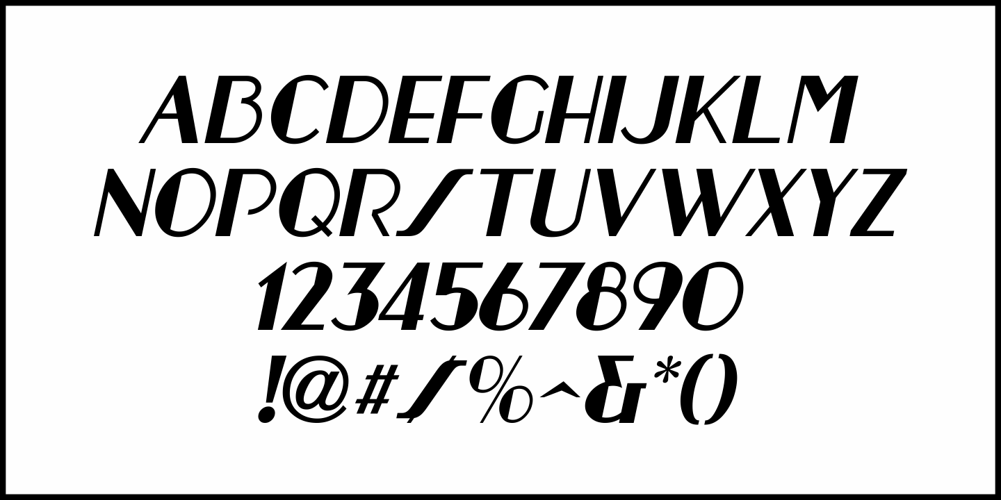 Schoolyard Deco Font Poster #1
