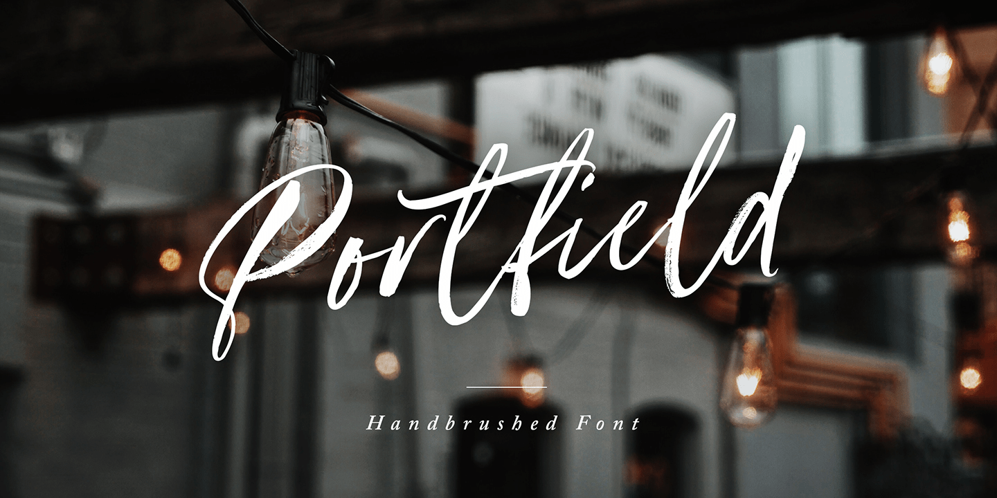 Portfield Font Poster #1