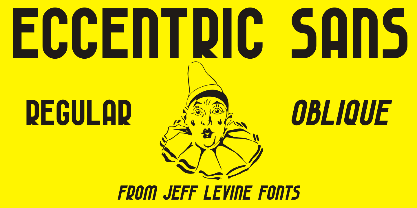 Eccentric Sans Font Family Poster
