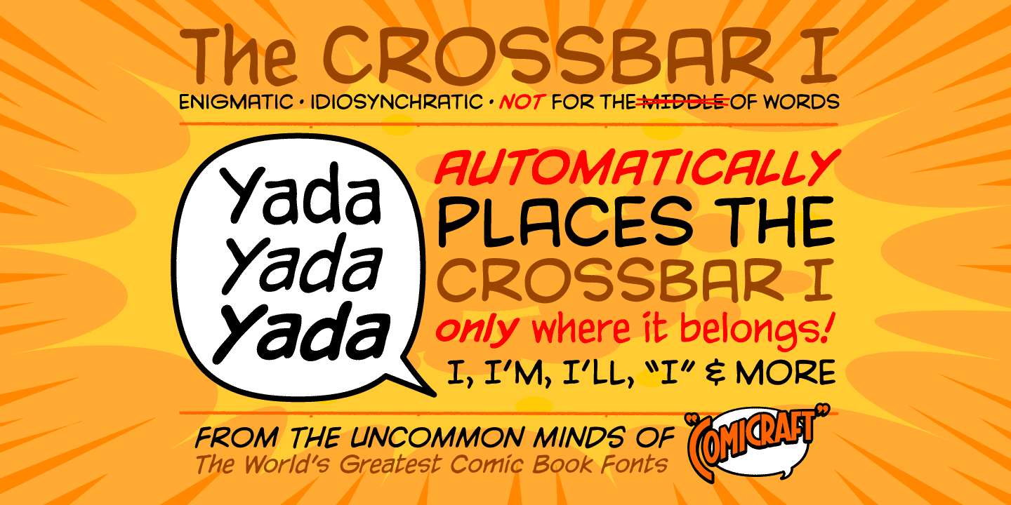 Yada Yada Yada Font Poster #1