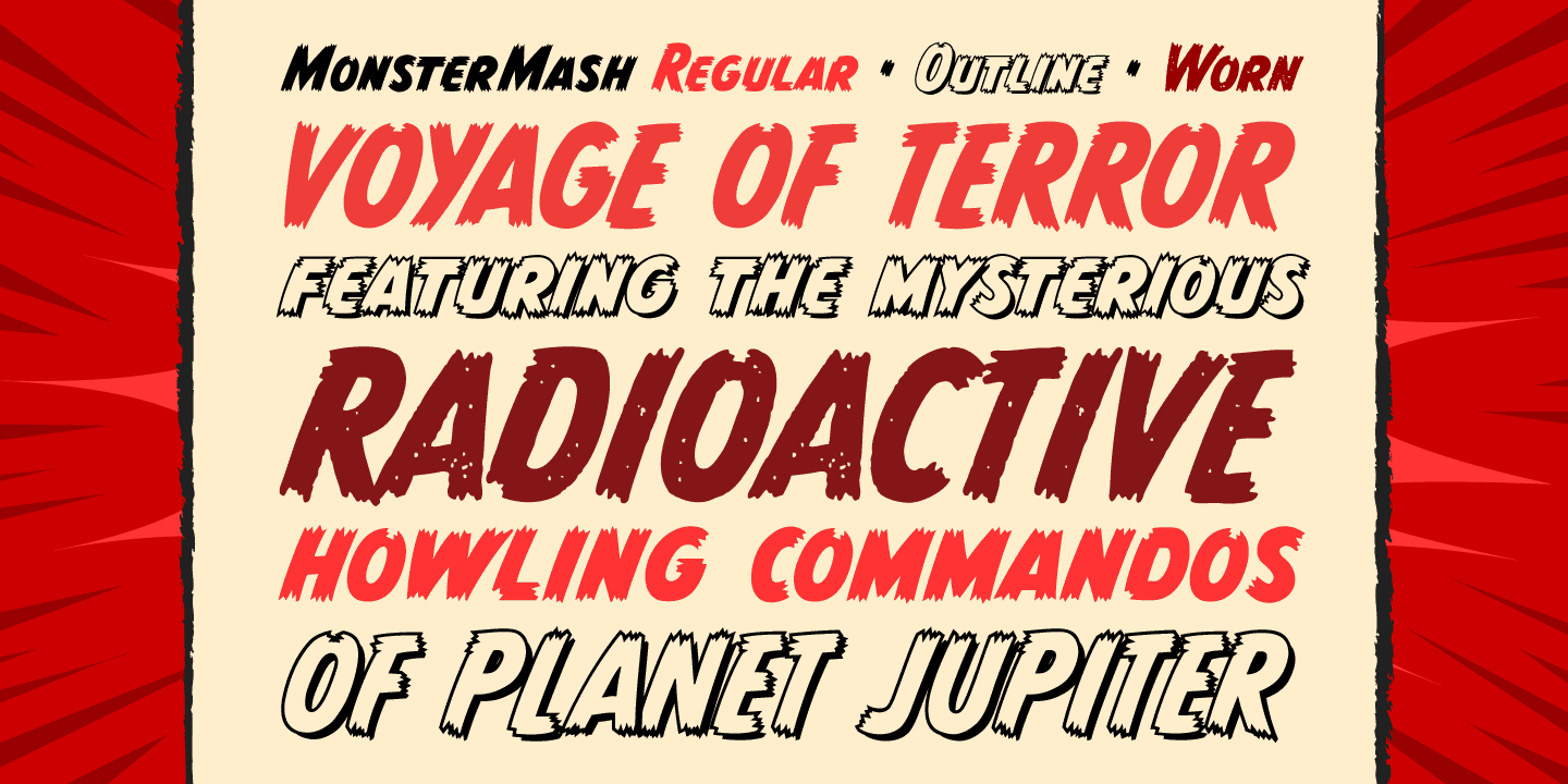 Monster Mash Font Poster #1