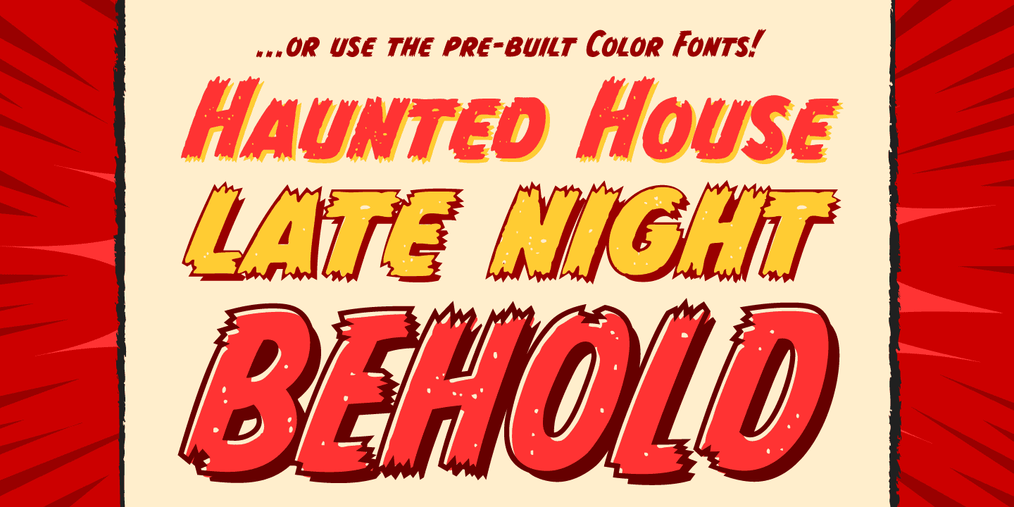 Monster Mash Font Poster #1
