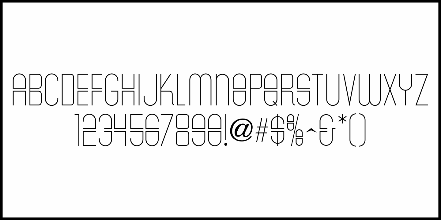 Unusual Deco Font Poster #3