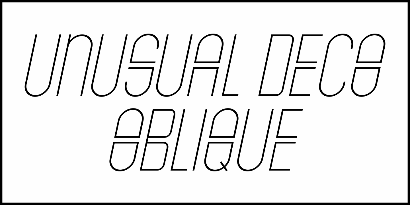 Unusual Deco Font Poster #4