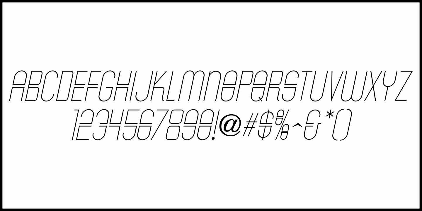 Unusual Deco Font Poster #5