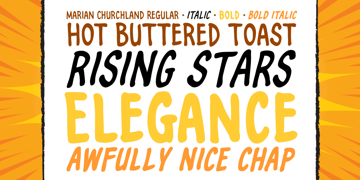 Marian Churchland Font Poster #1