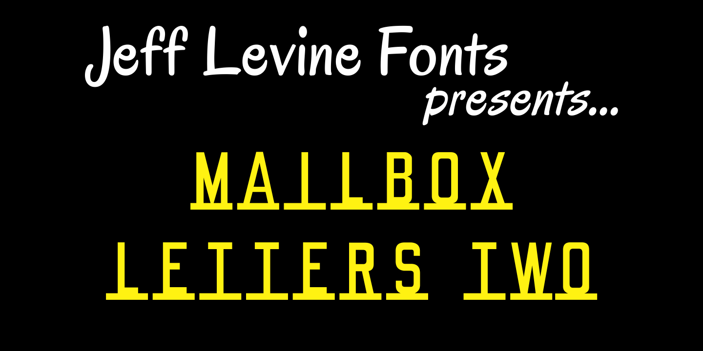 Mailbox Letters Two Font Family