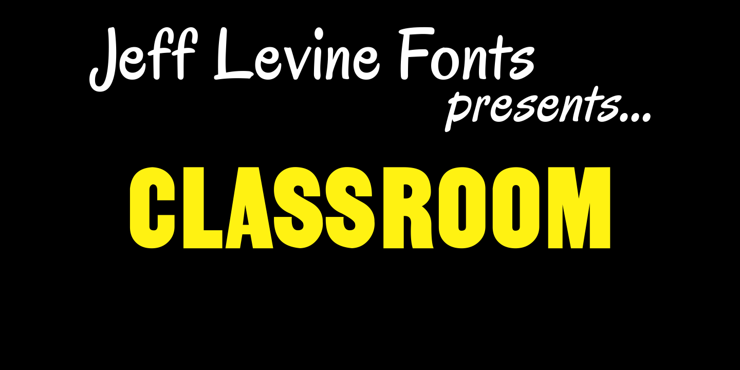 Classroom Font Poster #1
