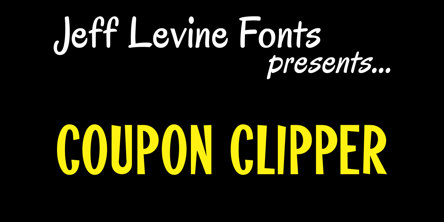 Coupon Clipper Font Family