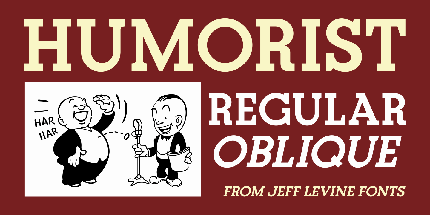 Humorist Font Poster #1