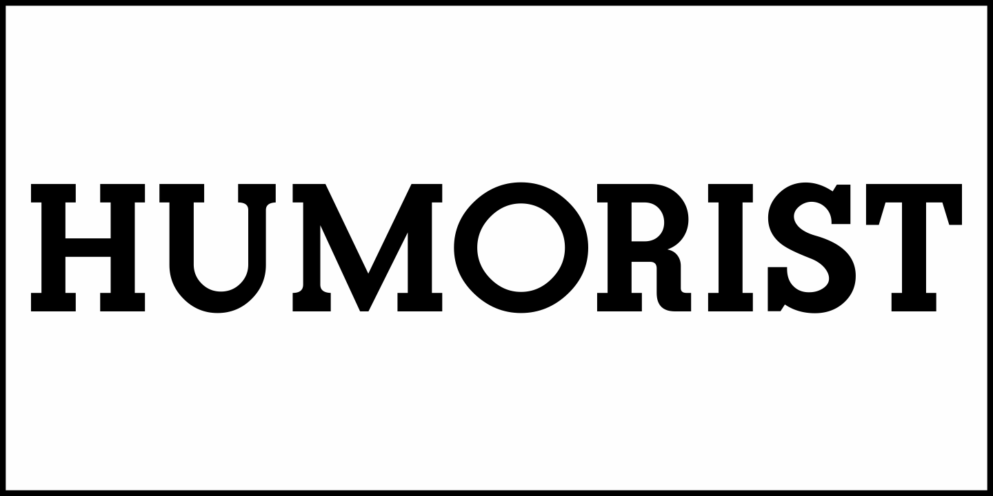 Humorist Font Poster #1