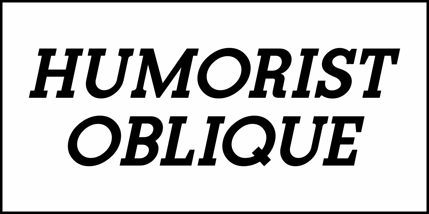 Humorist Font Poster #1