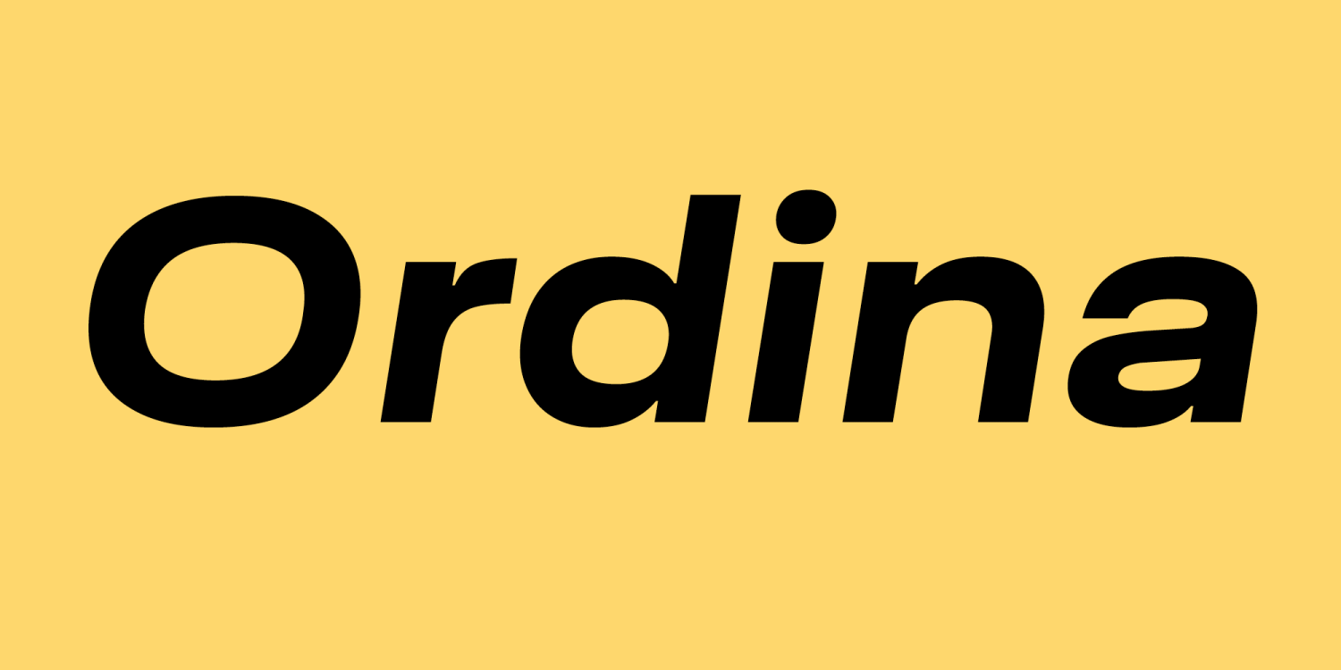 Ordina Font Family