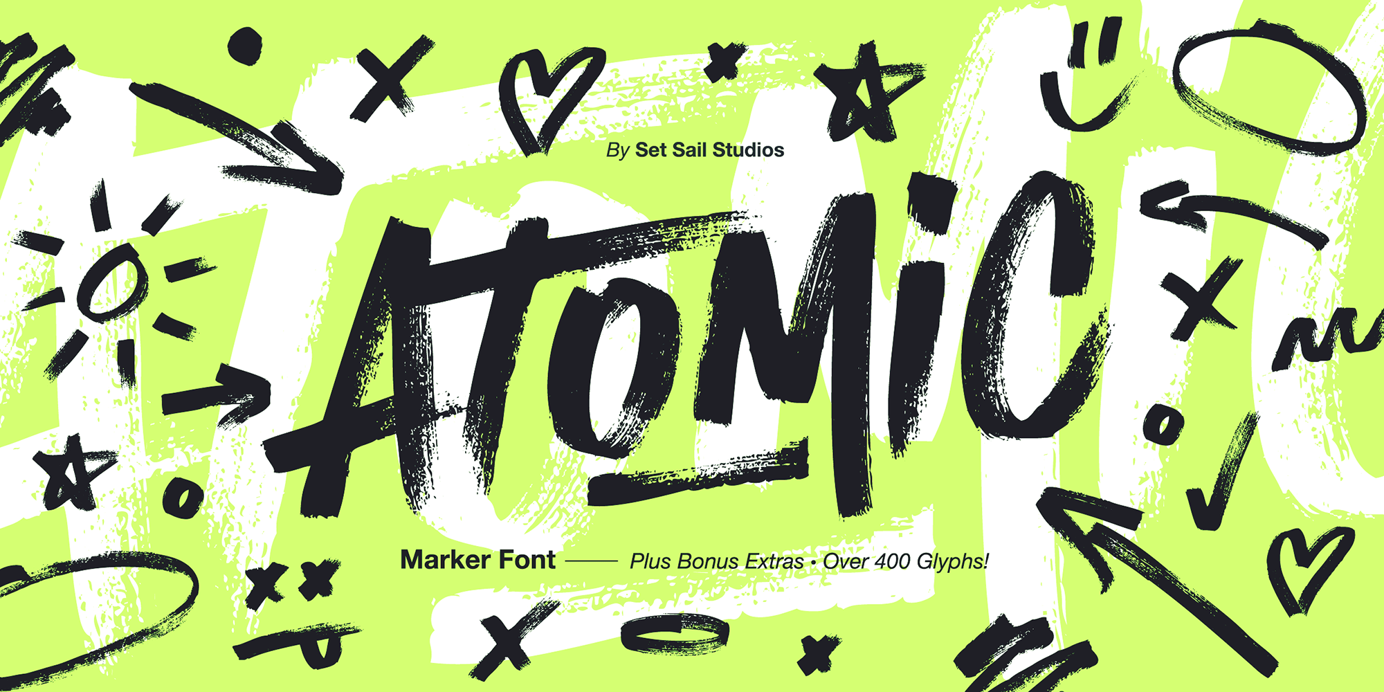 Atomic Marker Font Poster #1