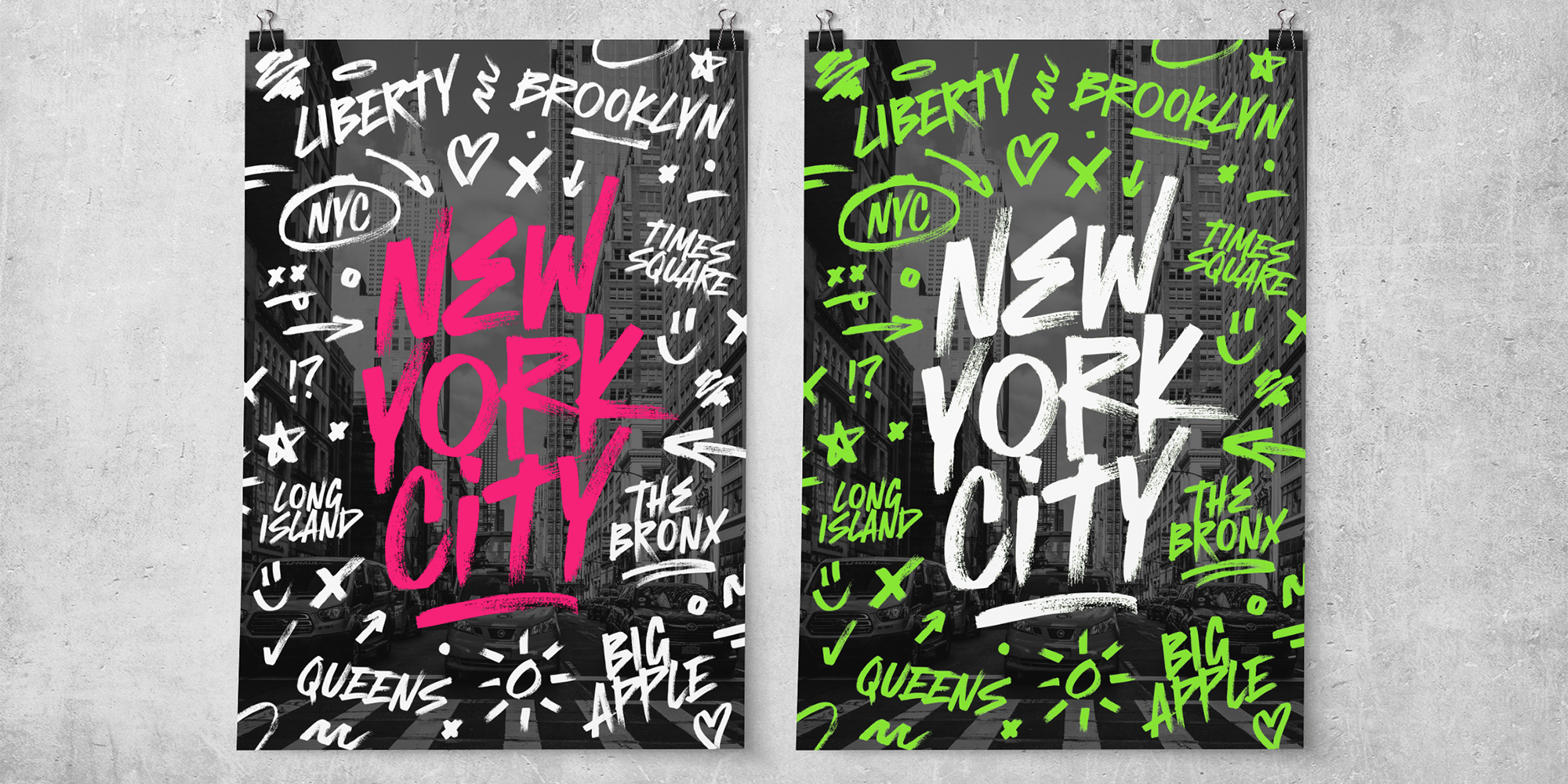 Atomic Marker Font Poster #1