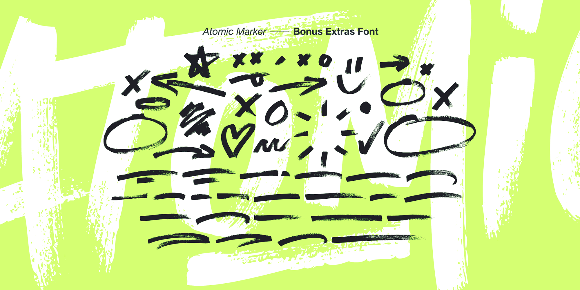 Atomic Marker Font Poster #1