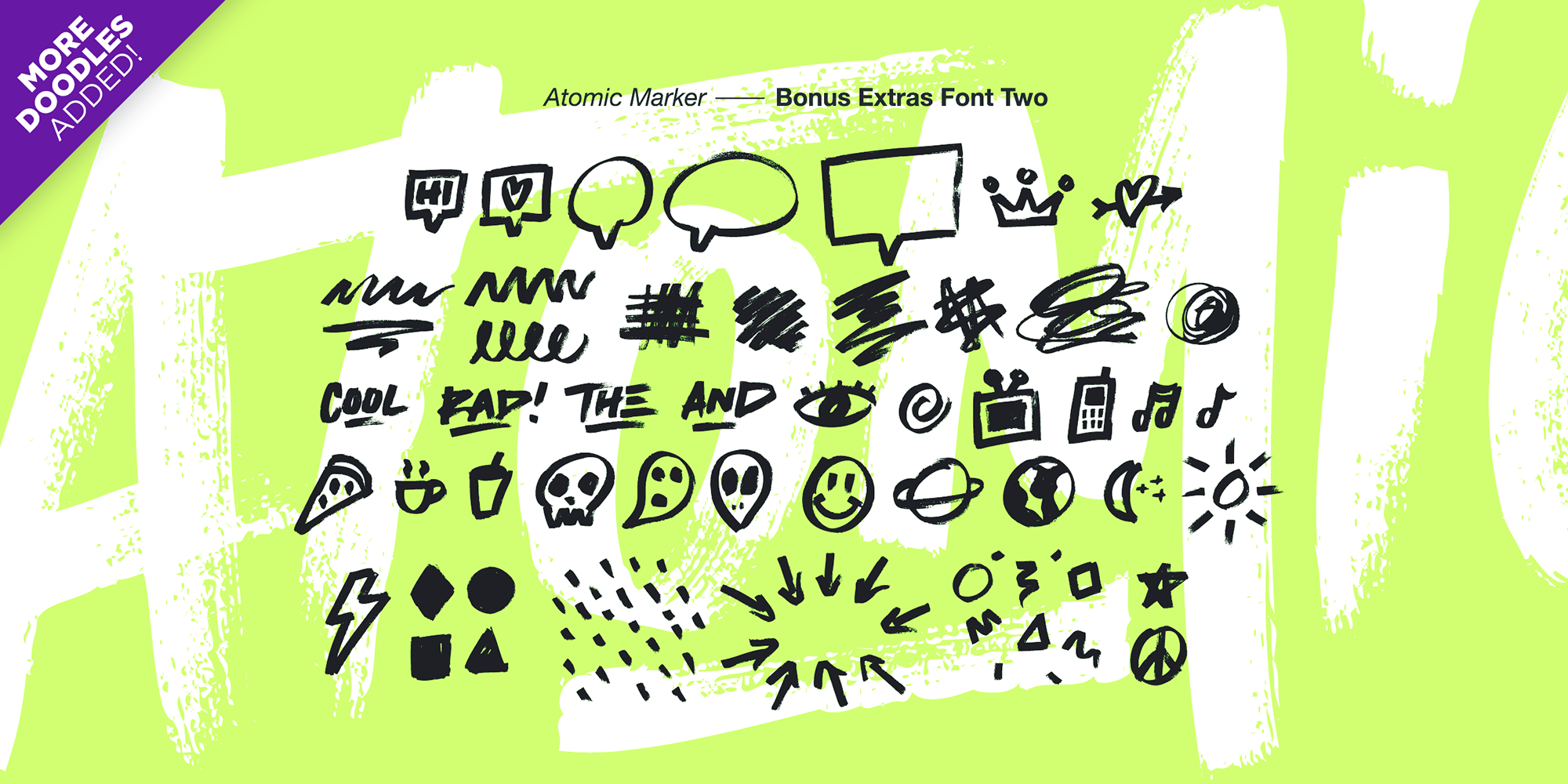 Atomic Marker Font Poster #1
