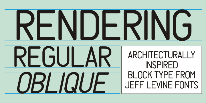 Rendering Font Poster