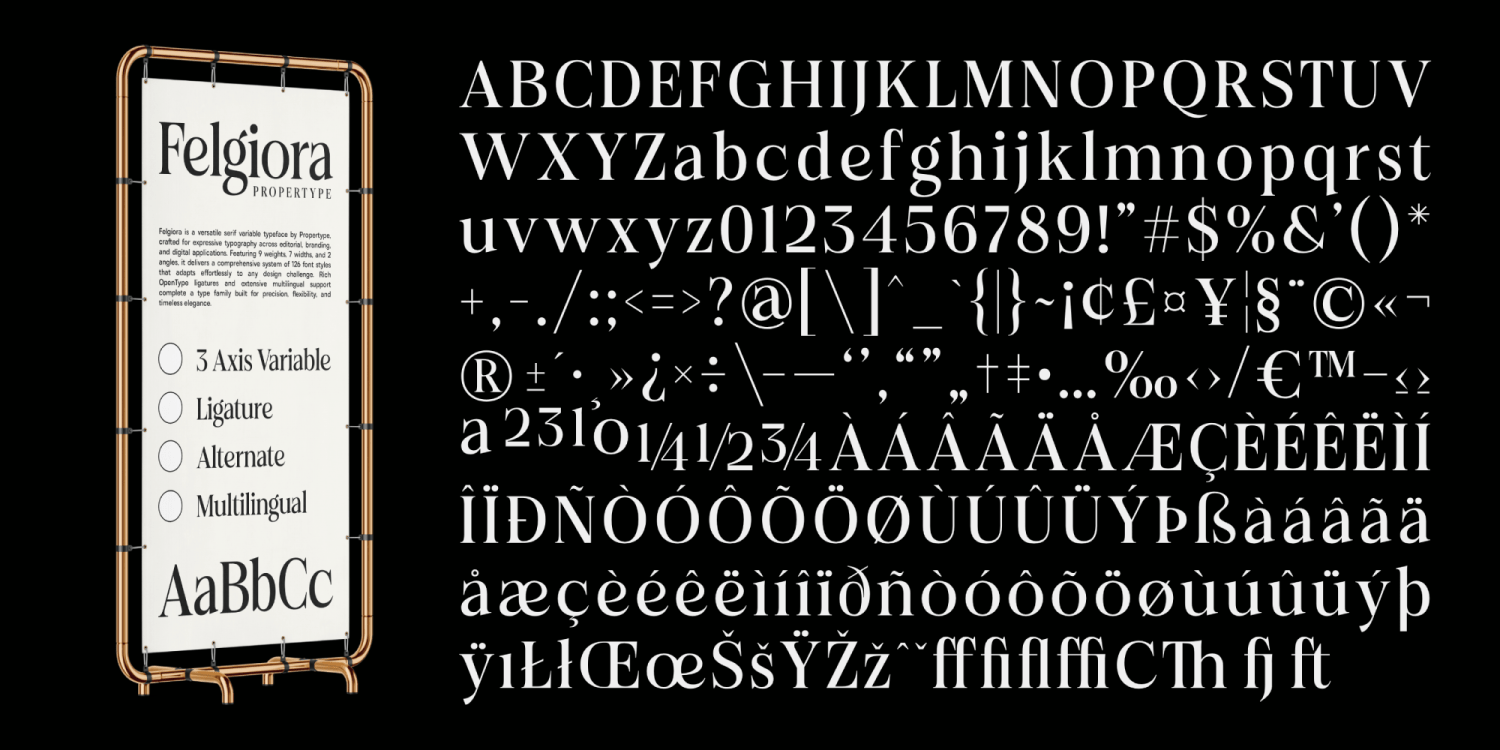 Felgiora Font Poster #6
