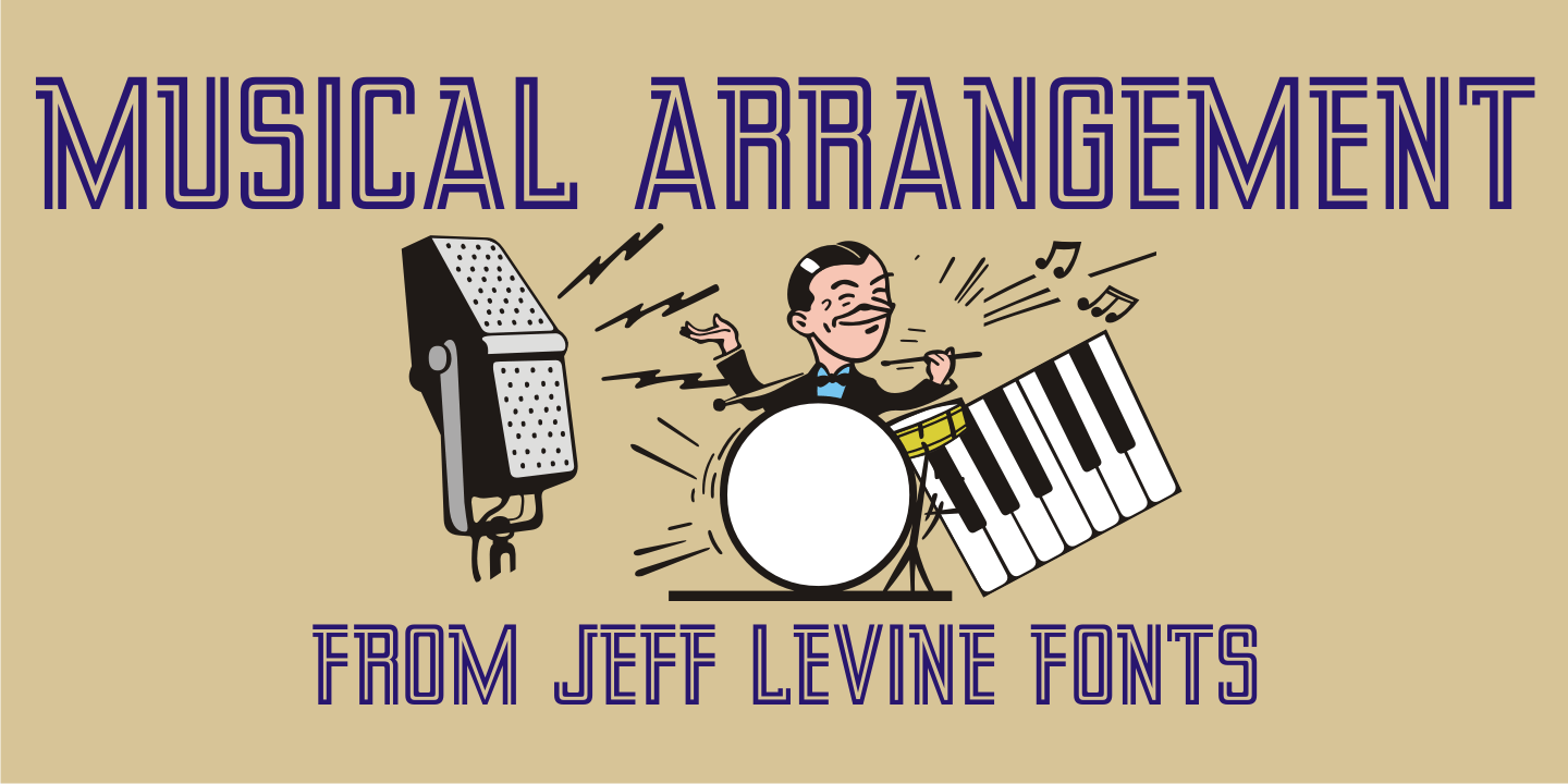 Musical Arrangement Font Family Poster