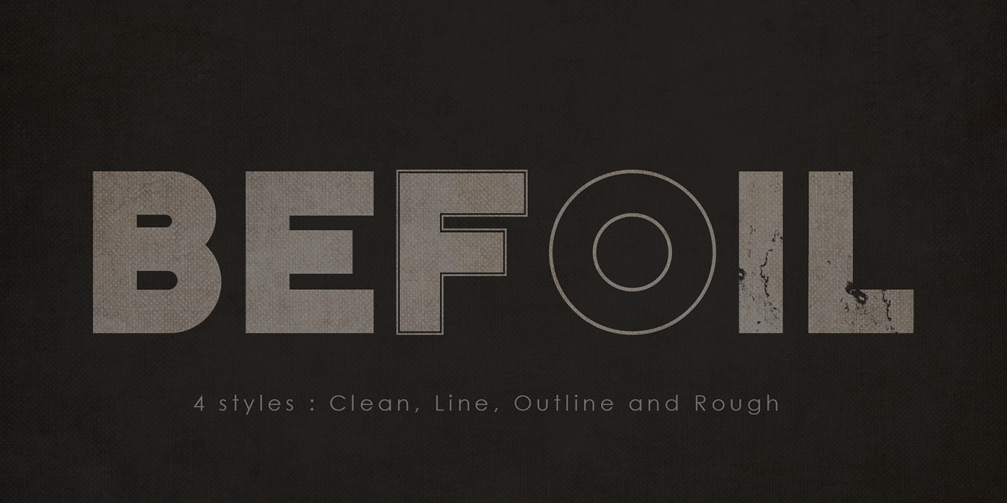 BEFOIL Font Family