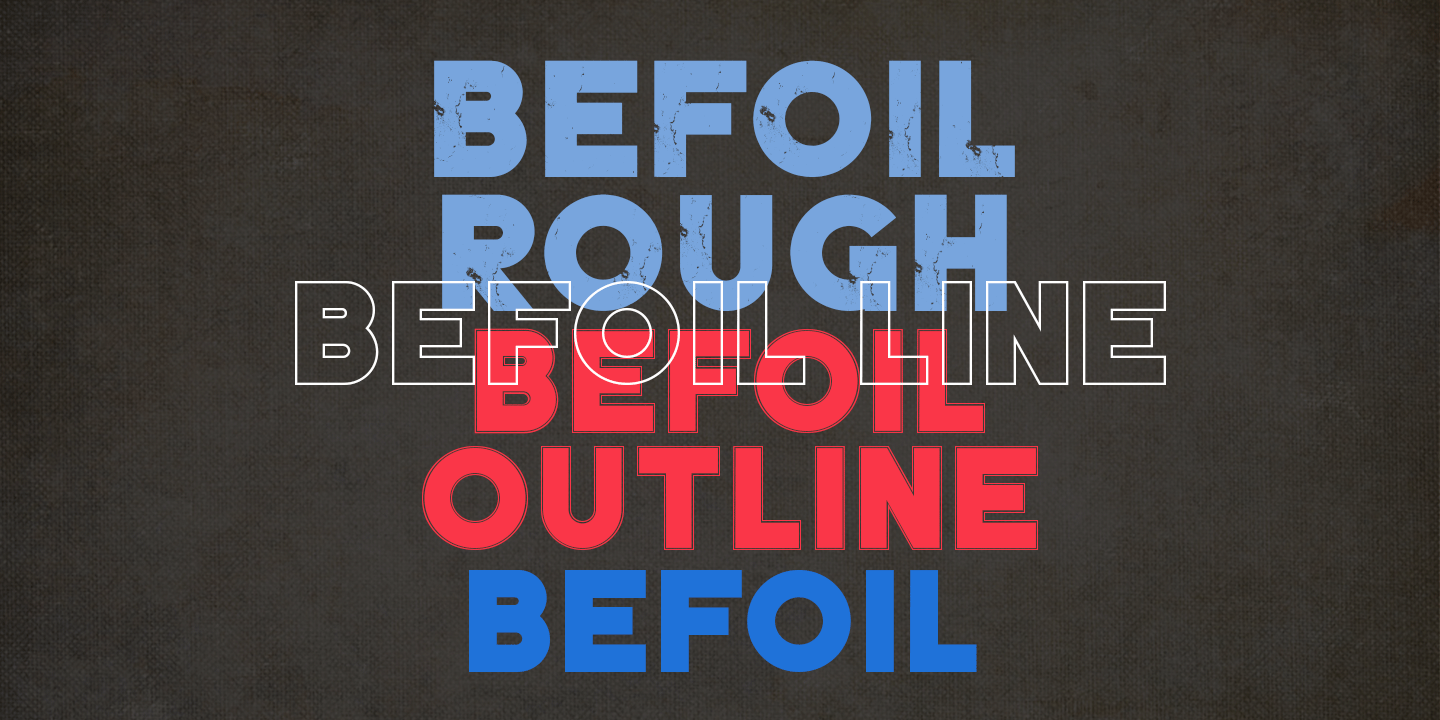 BEFOIL Font Poster #2