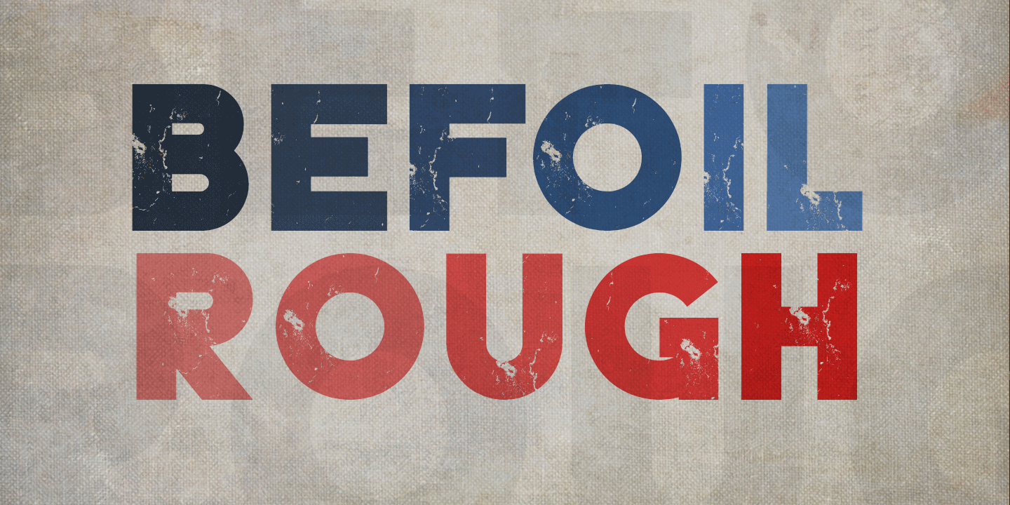 BEFOIL Font Poster #6