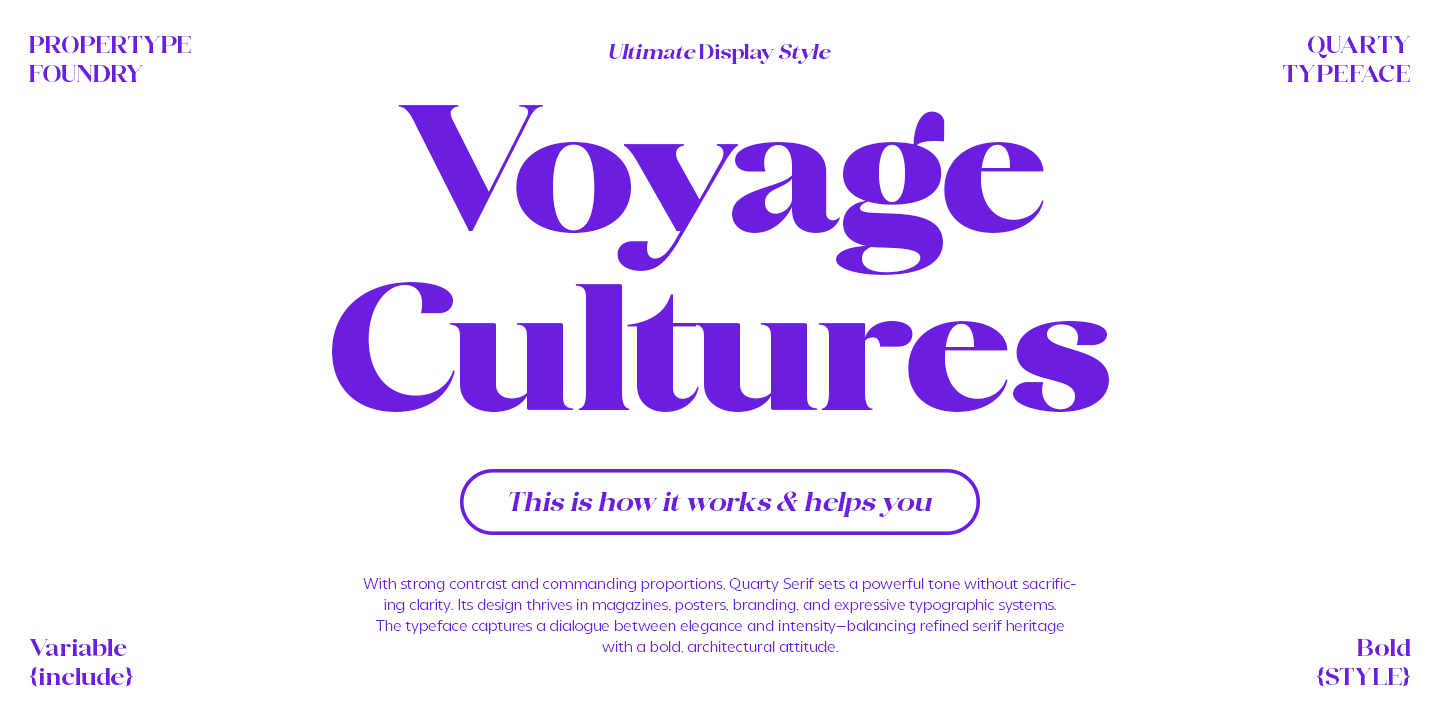 Quarty Serif Font Family Poster