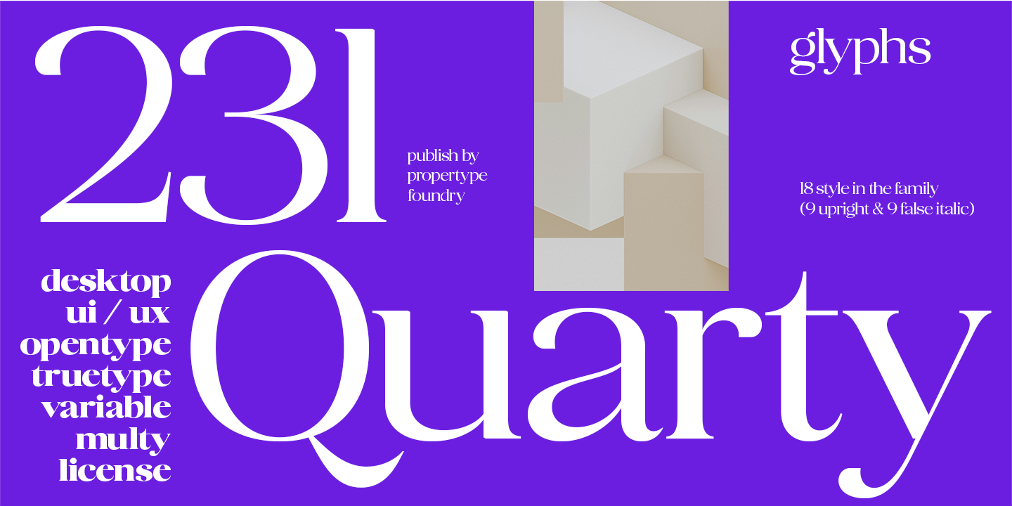 Quarty Serif Font Family Poster