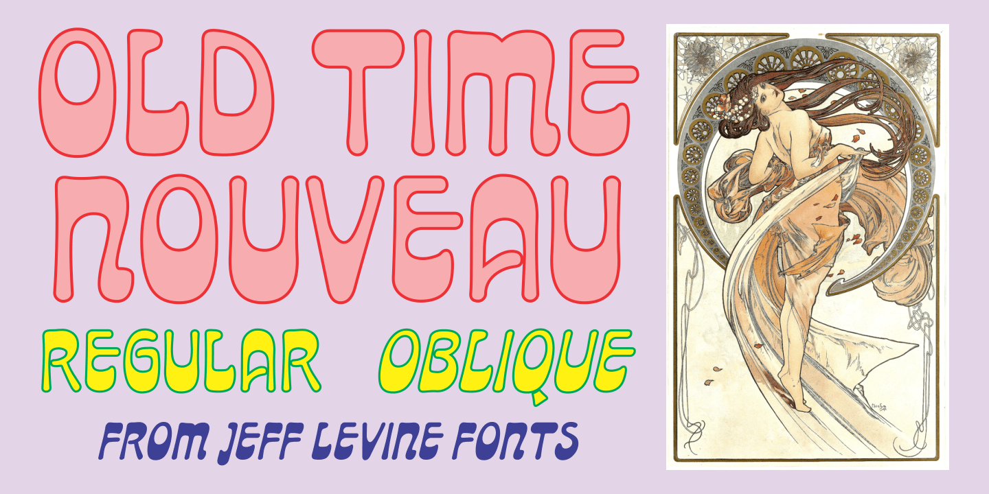 Old Time Nouveau Font Poster #1