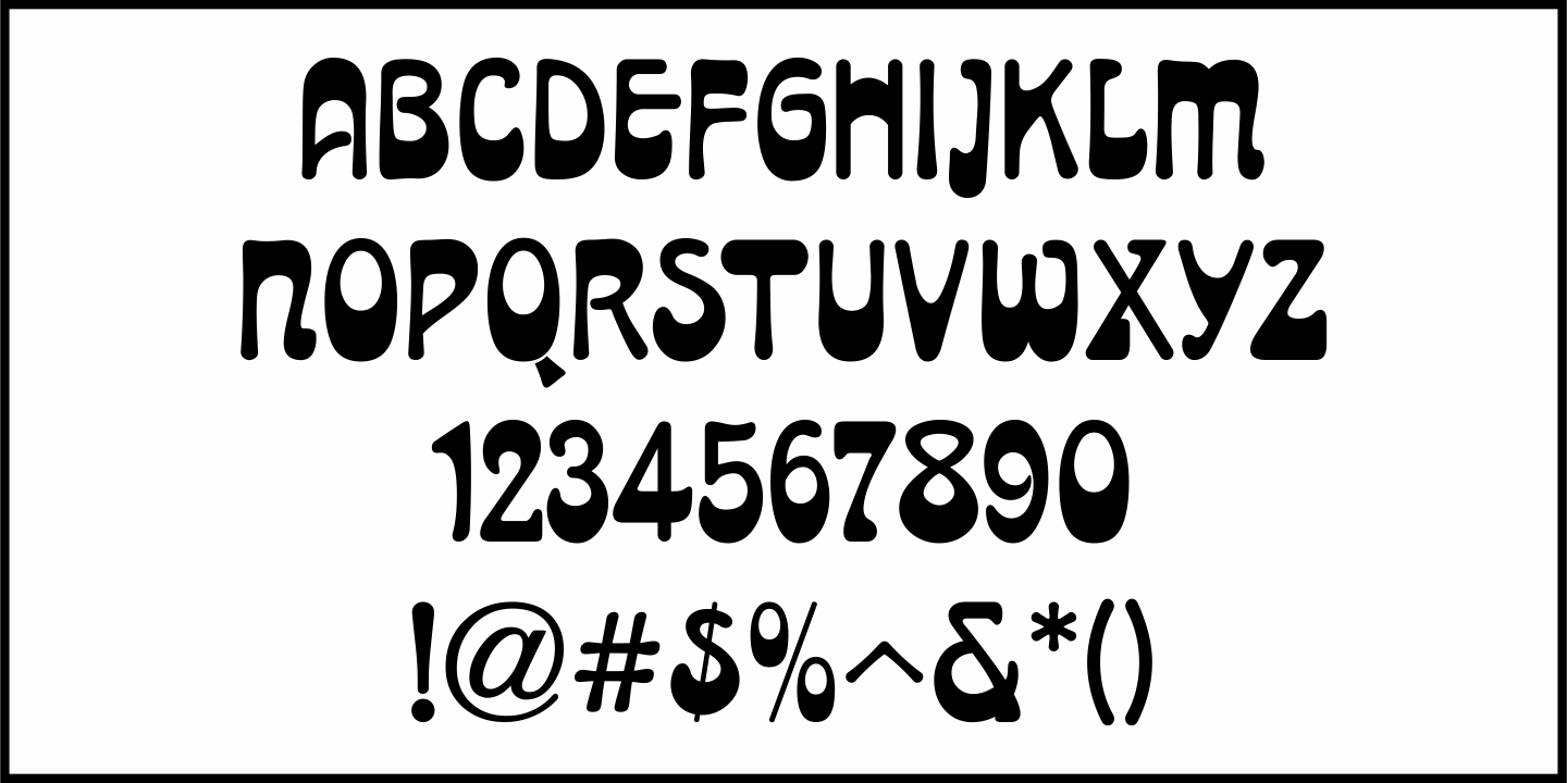 Old Time Nouveau Font Poster #3