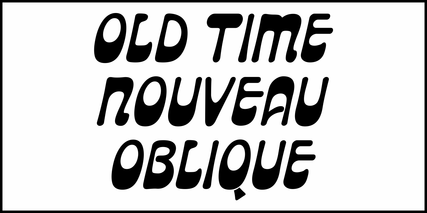 Old Time Nouveau Font Poster #4