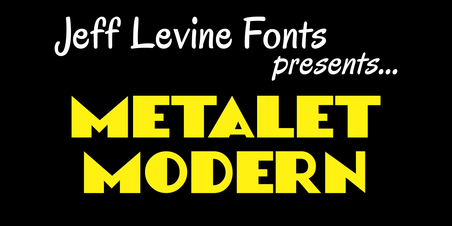 Metalet Modern Font Poster #1