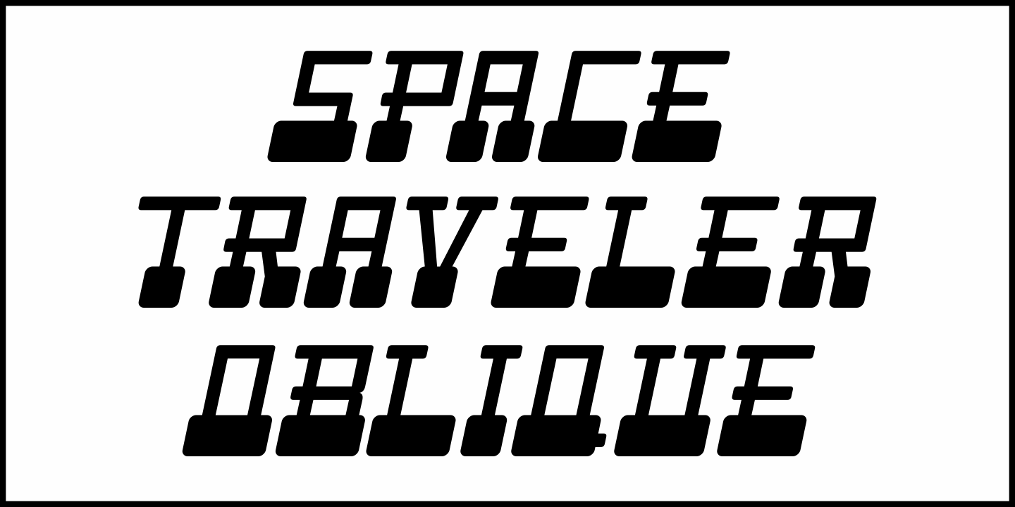 Space Traveler Font Poster #4