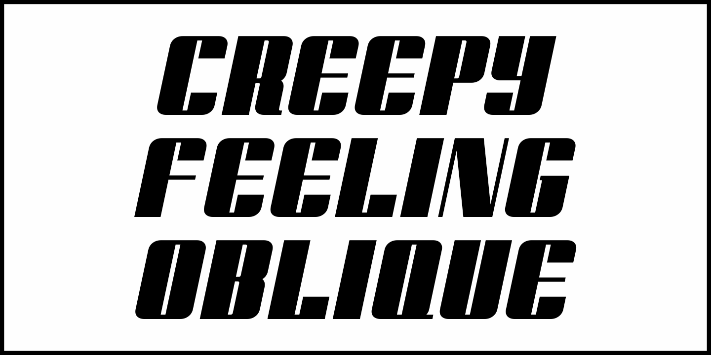 Creepy Feeling Font Poster #1