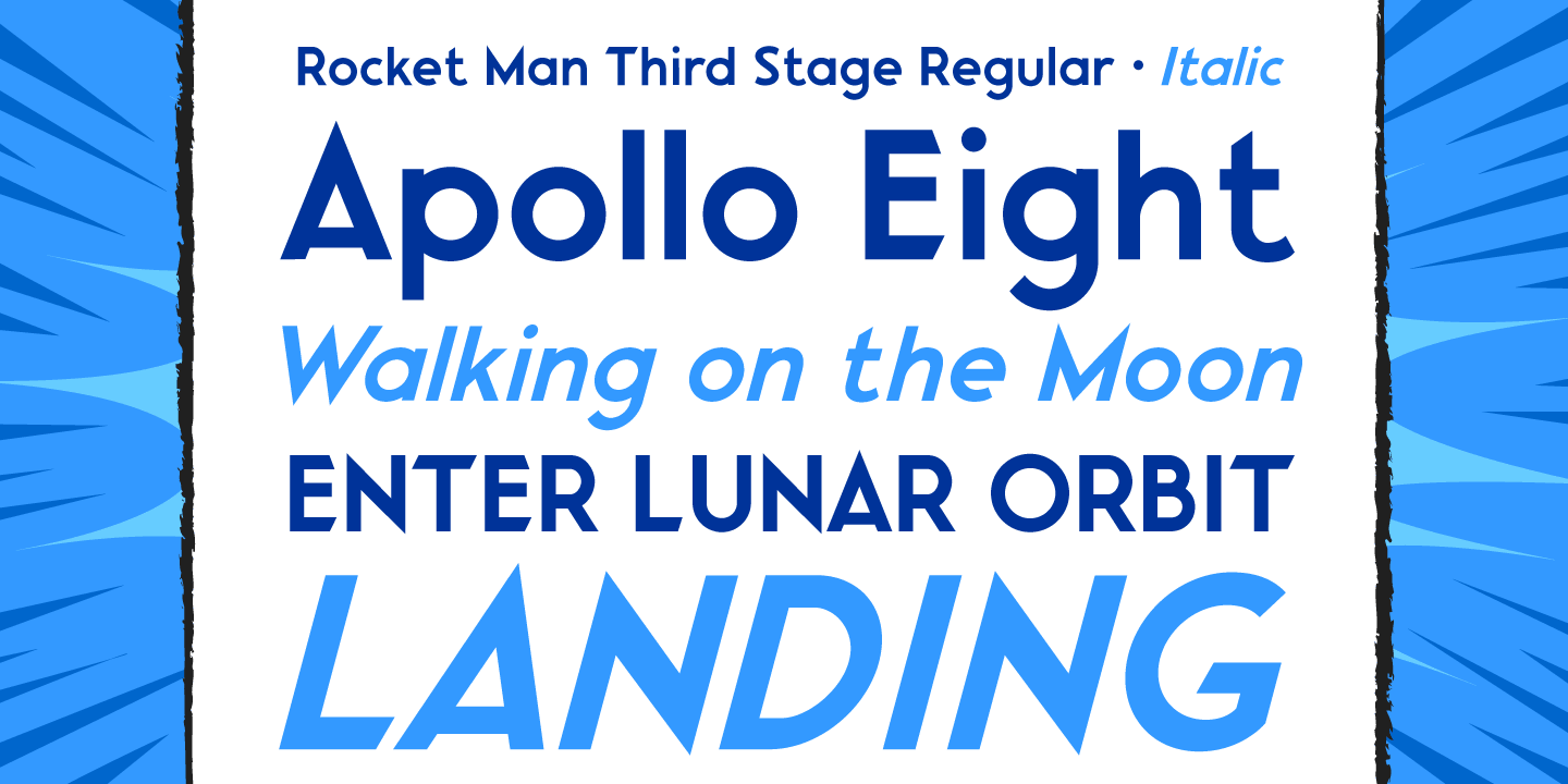 Rocket Man Font Poster #1